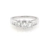 Thumbnail Image 0 of Previously Owned Princess-Cut Diamond Three-Stone Engagement Ring 1 ct tw 14K White Gold