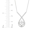 Thumbnail Image 3 of Previously Owned Love Entwined Diamond Necklace 1 ct tw Round-cut 10K White Gold 18&quot;