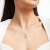 Thumbnail Image 4 of Previously Owned Love Entwined Diamond Necklace 1 ct tw Round-cut 10K White Gold 18&quot;