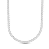 Thumbnail Image 0 of Previously Owned Men's Diamond Tennis Necklace 3 ct tw Round-cut 10K White Gold 20"