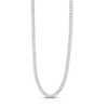 Thumbnail Image 1 of Previously Owned Men's Diamond Tennis Necklace 3 ct tw Round-cut 10K White Gold 20"