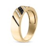 Thumbnail Image 2 of Previously Owned Men’s Black & White Diamond Wedding Band 1/6 ct tw 10K Yellow Gold