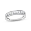 Thumbnail Image 0 of Previously Owned Diamond Ring 1/3 ct tw Baguette & Round-cut 10K White Gold
