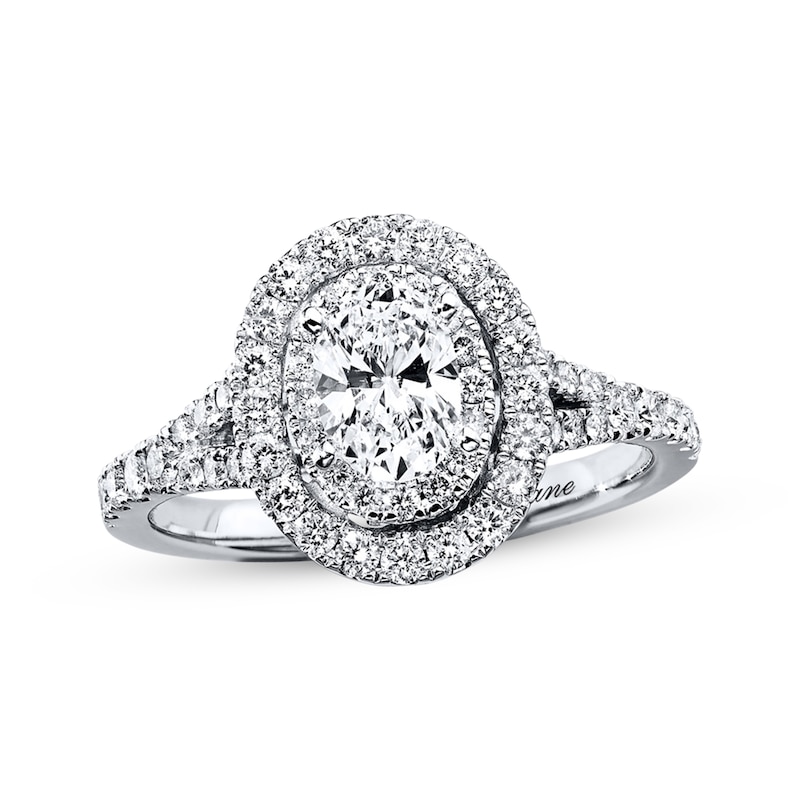 Previously Owned Neil Lane Oval-Cut Diamond Engagement Ring 1 ct tw 14K ...