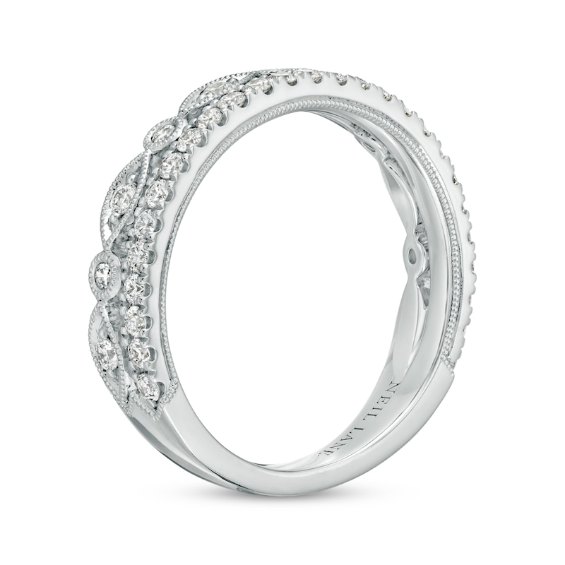 Main Image 2 of Previously Owned Neil Lane Diamond Anniversary Ring 1/2 ct tw Round-cut 14K White Gold Size 5