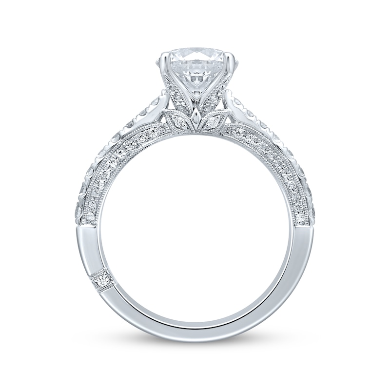 Previously Owned Monique Lhuillier Bliss Diamond Engagement Ring 1 7/8 ct tw Round-cut 18K White Gold