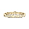 Thumbnail Image 1 of Previously Owned Men's Diamond Bracelet 1/2 ct tw Round-cut 10K Yellow Gold 8.5&quot;