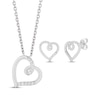 Thumbnail Image 0 of Previously Owned Hallmark Diamonds Swirling Hearts Gift Set 1/8 ct tw Sterling Silver 18"