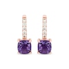 Thumbnail Image 2 of Previously Owned Le Vian Amethyst Earrings 1/6 ct tw Diamonds 14K Strawberry Gold