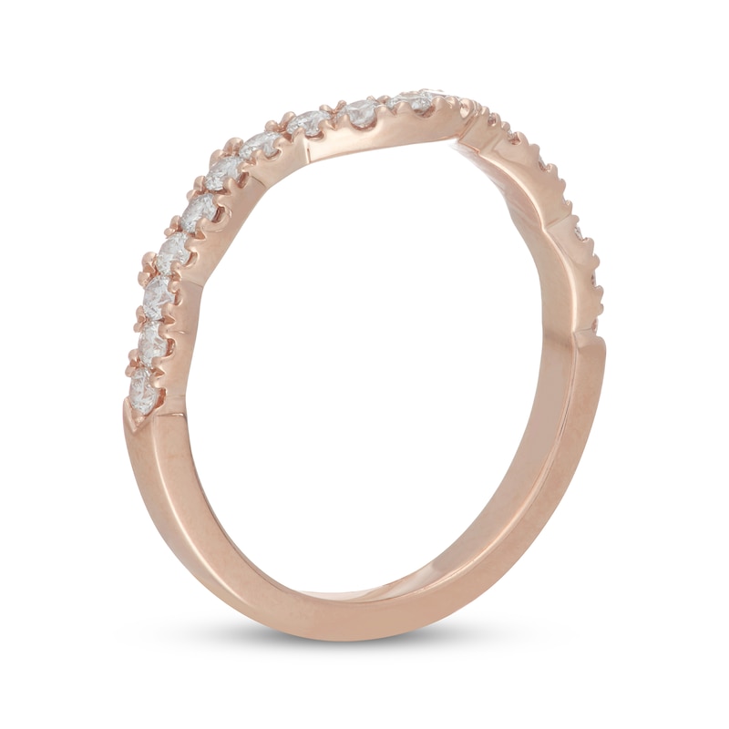 Main Image 2 of Previously Owned Neil Lane Round-Cut Diamond Wedding Band 1/3 ct tw 14K Rose Gold