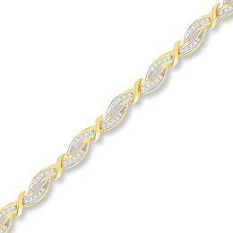 Previously Owned Diamond Bracelet 1/2 ct tw Round-cut 10K Yellow Gold