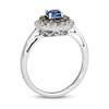 Thumbnail Image 2 of Previously Owned Le Vian Diamond & Blue Sapphire Ring 3/8 ct tw 14K Vanilla Gold