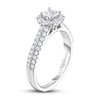 Thumbnail Image 1 of Previously Owned Adrianna Papell Diamond Engagement Ring 5/8 ct tw Princess, Round & Baguette-cut 14K White Gold