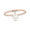 Thumbnail Image 0 of Previously Owned Pear-Shaped Engagement Ring 5/8 ct tw 14K Rose Gold Size 8.5