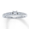 Thumbnail Image 1 of Previously Owned Diamond Engagement Ring 1/3 ct tw Princess-cut 14K White Gold