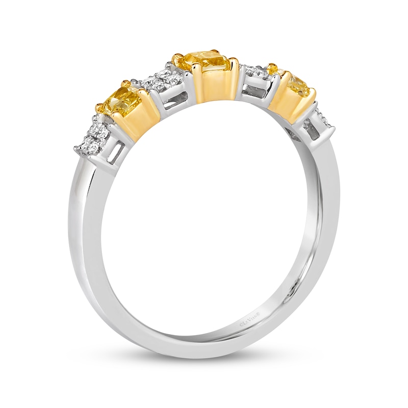 Main Image 3 of Previously Owned Le Vian Sunny Yellow Diamond Ring 5/8 ct tw 14K Two-Tone Gold