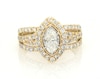 Thumbnail Image 0 of Previously Owned Marquise-Cut Diamond Engagement Ring 1-1/2 ct tw 14K Yellow Gold