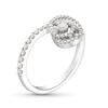 Thumbnail Image 2 of Previously Owned Love Entwined Diamond Ring 1/3 ct tw Round-cut 10K White Gold