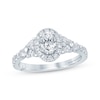 Thumbnail Image 0 of Previously Owned Monique Lhuillier Bliss Oval-Cut Diamond Engagement Ring 1-1/5 ct tw 18K White Gold