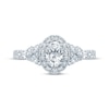 Thumbnail Image 3 of Previously Owned Monique Lhuillier Bliss Oval-Cut Diamond Engagement Ring 1-1/5 ct tw 18K White Gold