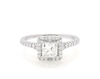 Thumbnail Image 0 of Previously Owned Diamond Engagement Ring 1-1/3 ct tw Princess/Round-cut 14K White Gold