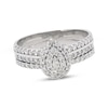Thumbnail Image 0 of Previously Owned Diamond Bridal Set 1 ct tw Round-Cut 14K White Gold Size 9.5