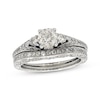 Thumbnail Image 0 of Previously Owned Neil Lane Round-Cut Three-Stone Diamond Bridal Set 1-1/3 ct tw 14K White Gold Size 6
