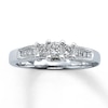 Thumbnail Image 0 of Previously Owned Three-Stone Diamond Ring 1/2 ct tw Princess-Cut 14K White Gold