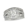 Thumbnail Image 1 of Previously Owned Round-Cut Diamond Soldered Bridal Set 1-7/8 ct tw 14K White Gold Size 5.25