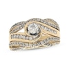 Thumbnail Image 1 of Previously Owned Round-Cut Diamond Bridal Set 1/2 ct tw 14K Yellow Gold Size 5.25