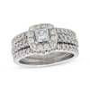 Thumbnail Image 1 of Previously Owned Neil Lane Princess-Cut Diamond Bridal Set 1-1/4 ct tw 14K White Gold Size 5.5