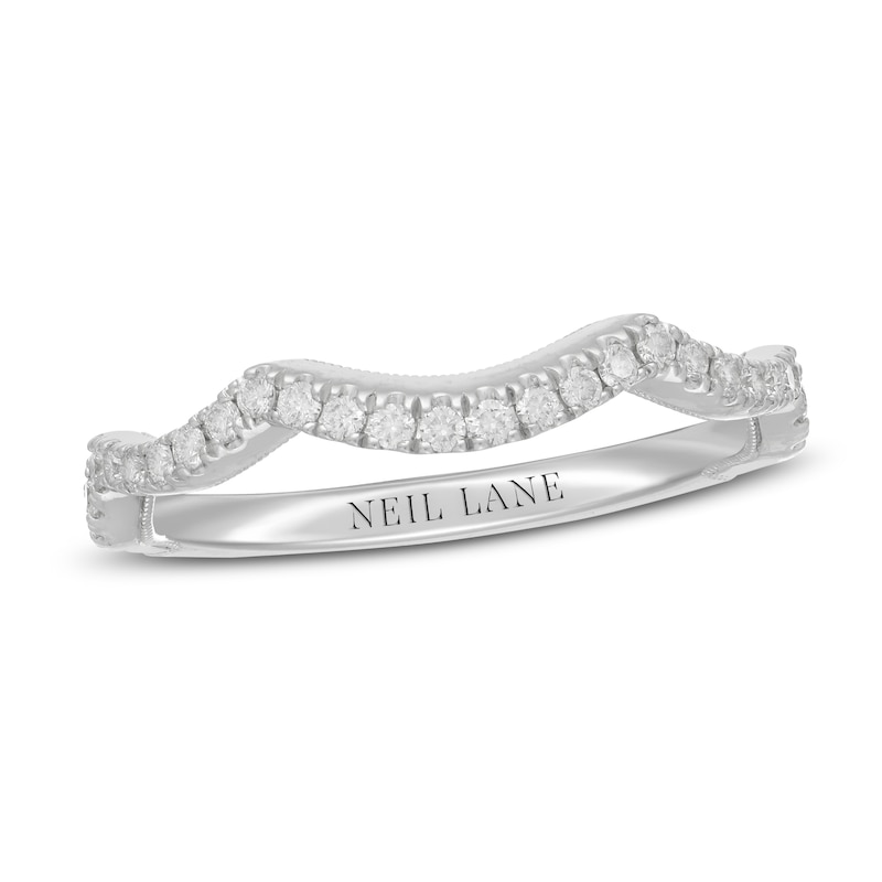 Main Image 1 of Previously Owned Neil Lane Diamond Wedding Band 1/4 ct tw Round-cut 14K White Gold