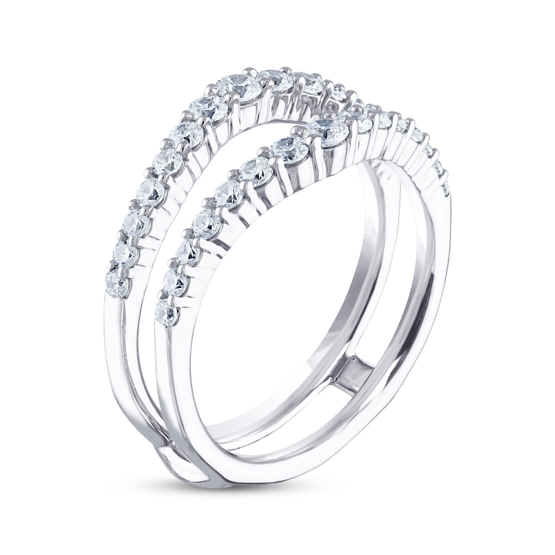 Main Image 2 of Previously Owned THE LEO Diamond Enhancer Ring 3/4 ct tw Round-cut 14K White Gold