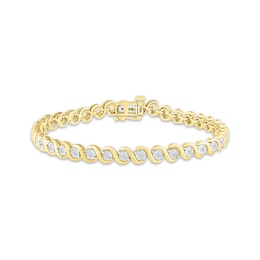 Previously Owned Diamond Bracelet 1 ct tw 10K Yellow Gold 7&quot;