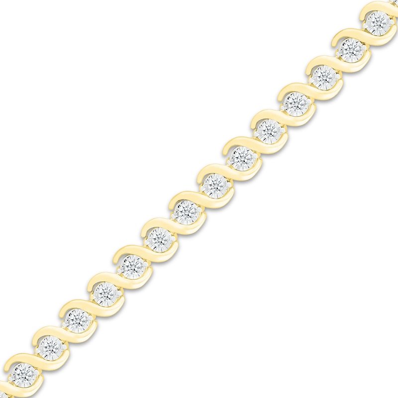 Main Image 2 of Previously Owned Diamond Bracelet 1 ct tw 10K Yellow Gold 7&quot;