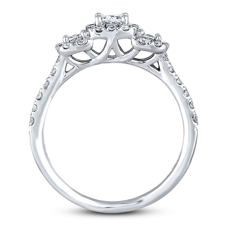 Main Image 2 of Previously Owned THE LEO Diamond Engagement Ring 7/8 ct tw Diamonds 14K White Gold