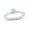 Thumbnail Image 0 of Previously Owned Monique Lhuillier Bliss Diamond Engagement Ring 5/8 ct tw Oval & Round-Cut 18K White Gold