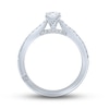 Thumbnail Image 3 of Previously Owned Monique Lhuillier Bliss Diamond Engagement Ring 5/8 ct tw Oval & Round-Cut 18K White Gold