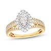 Thumbnail Image 1 of Previously Owned Diamond Engagement Ring 1 ct tw Marquise & Round-cut 14K Two-Tone Gold