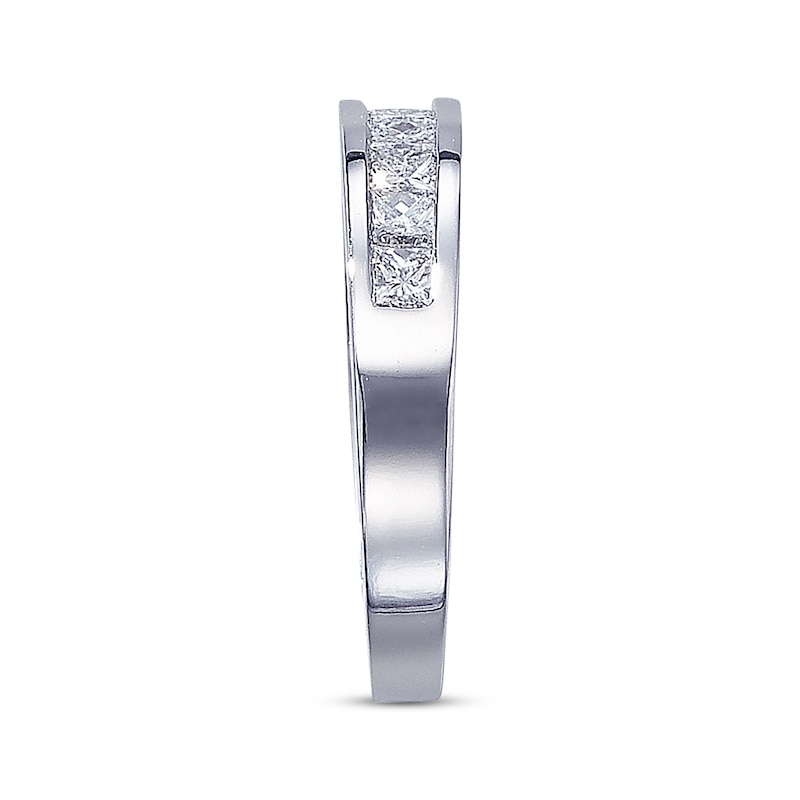 Main Image 2 of Previously Owned Diamond Anniversary Band 1 ct tw Princess-cut 14K White Gold