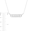 Thumbnail Image 1 of Previously Owned Diamond Three-Stone Necklace 3/4 ct tw Round-cut 10K White Gold 18"