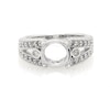 Thumbnail Image 1 of Previously Owned Diamond Engagement Ring Setting 1/3 ct tw 14K White Gold Size 7