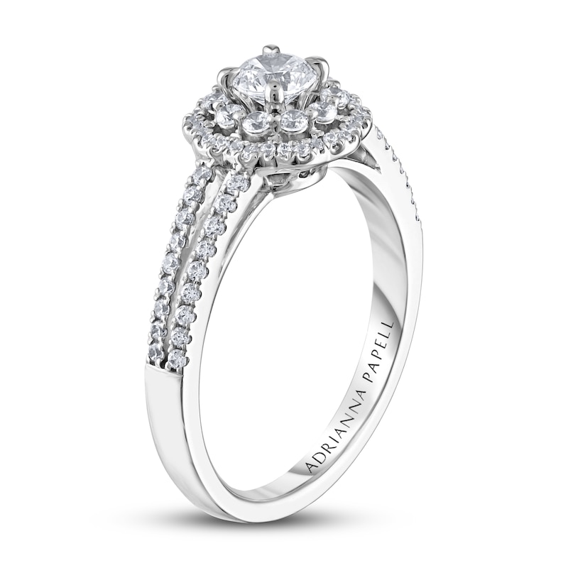 Main Image 2 of Previously Owned Adrianna Papell Diamond Engagement Ring 5/8 ct tw 14K White Gold