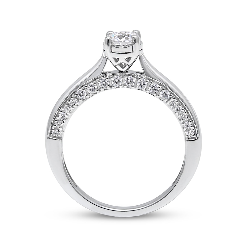 Previously Owned Diamond Solitaire Engagement Ring 3/4 ct tw Round-Cut 10K White Gold (J/I3)