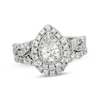Thumbnail Image 0 of Previously Owned Neil Lane Pear-Shaped Diamond Double Halo Bridal Set 1-1/2 ct tw 14K White Gold Size 6