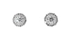 Thumbnail Image 1 of Previously Owned Round-Cut Diamond Halo Stud Earrings 1/2 ct tw 10K White Gold