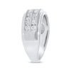 Thumbnail Image 2 of Previously Owned Men's Diamond Wedding Band 1 ct tw Round-cut 10K White Gold