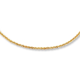 Previously Owned Solid Rope Chain Necklace 10K Yellow Gold 20&quot;