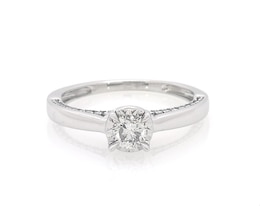 Previously Owned Diamond Engagement Ring 1/2 ct tw 10K White Gold (J/I3)