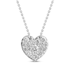 Thumbnail Image 0 of Previously Owned Lab-Grown Diamonds by KAY Heart Necklace 1 ct tw 14K White Gold 18"